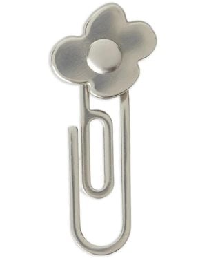 Lardini Flower-Shaped Paper-Clip Pin - White