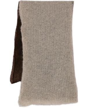 Antonelli Écharpe Nervurée Elena À Design Bicolore - Gris