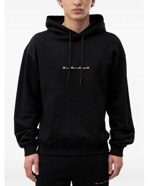 HUGO Hoodie En Jersey À Logo Imprimé - Noir