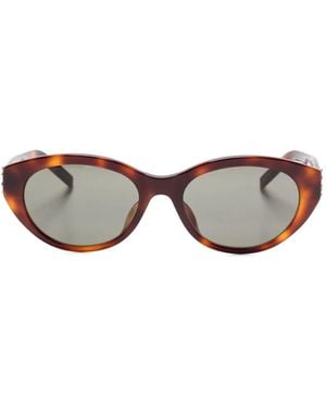Saint Laurent Oval-Frame Sunglasses - Grey