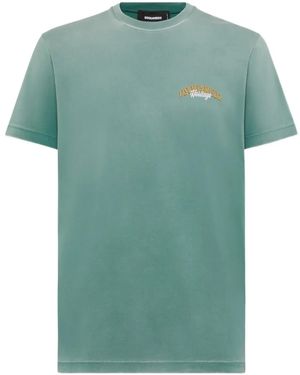 DSquared² T-Shirt Mit Logo-Print - Grün