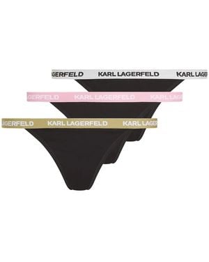 Karl Lagerfeld Logo-Detailing Briefs - Black