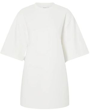 Wardrobe NYC Heart-Cutout Mini T-Shirt Dress - White