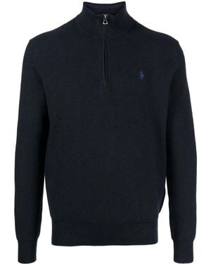 Polo Ralph Lauren Sweater Met Geborduurd Logo - Blauw