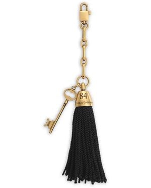 Dolce & Gabbana Tassel Keychain - White