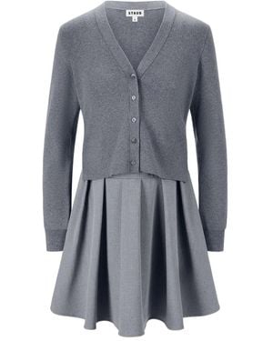 STAUD Milo Vネック ドレス - グレー