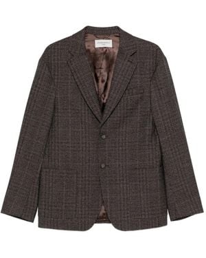 Officine Generale Single-Breasted Blazer - Brown