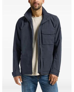 Didriksons Veste Tyler Zippée À Poches À Rabat - Blue