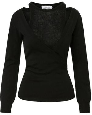 Veronica Beard Lolasee Trui Met Uitgesneden Details - Zwart