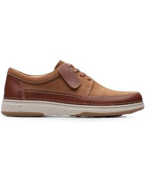 Clarks Nature 5 Lo Leather Derby Shoes - Brown