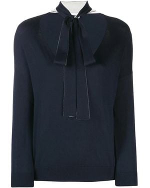 RED Valentino Blue Shirt With V-neck