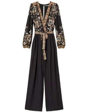 Twinset Printed Tie Jumpsuit - White