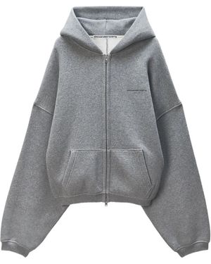 Alexander Wang ジップアップ パーカー - グレー