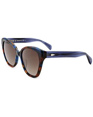 Rag & Bone Tortoiseshell-Effect Cat-Eye Sunglasses - Blue