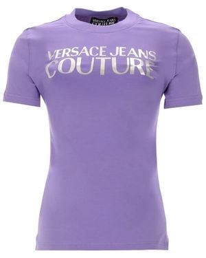 Versace Jeans Couture Logo T-Shirt - Purple