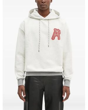 Aries Hoodie mit Applikation - Weiß