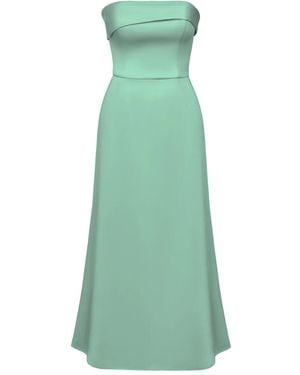 POST MERIDIEM Strapless Midi Dress - Green