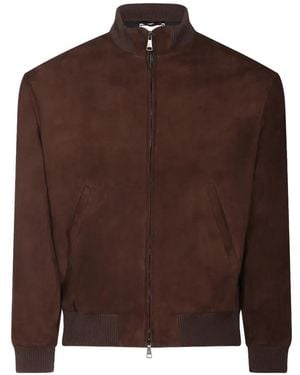 Tagliatore Suede Jacket - Brown