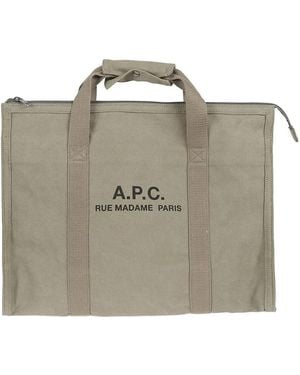 A.P.C. Recuperation Logo-Print Luggage Bag - Multicolour