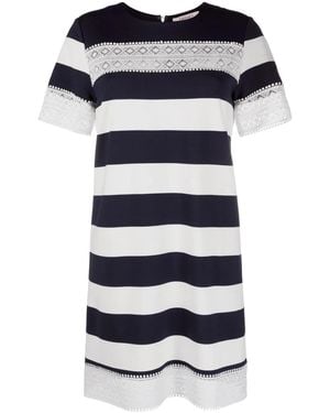 Twinset Striped Mini Dress - Blue