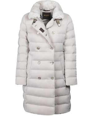 Moorer Longan Double-Breasted Jacket - Gray