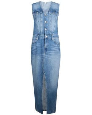 Liu Jo Long Denim Dress - Blue