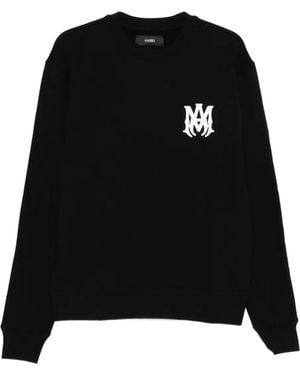 Amiri Logo-Detail Crew Sweatshirt - Black