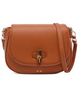 V73 Beatrice Turn-Lock Shoulder Bag - Brown