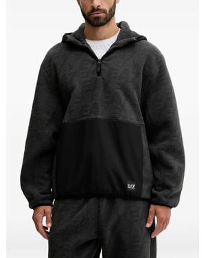 EA7 Half-Zip Hoodie - Black