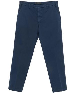 Michael Coal Belt-Loop Pocket Trousers - Blue