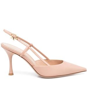 Gianvito Rossi Peach Ascent Court Shoes For - Pink
