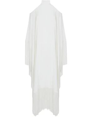 ‎Taller Marmo Divina Fringe-Trimmed Kaftan Dress - White