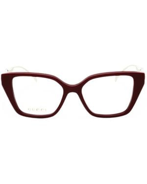 Gucci Cat-Eye Frame Glasses - Red