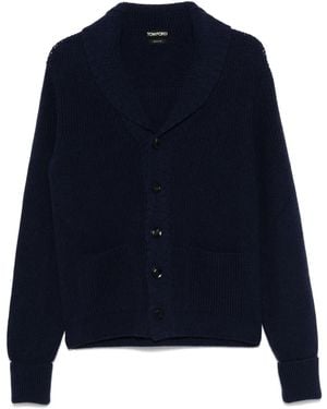 Tom Ford カシミア カーディガン - ブルー