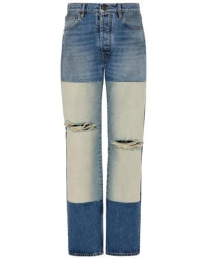Maison Margiela Jeans Im Patchwork-Look Mit Distressed-Detail - Blau