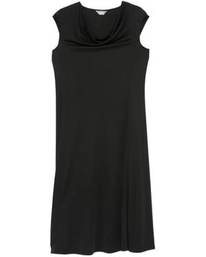 Max Mara Lvetusta Cowl-Neck Sleeveless Midi Dress - Black