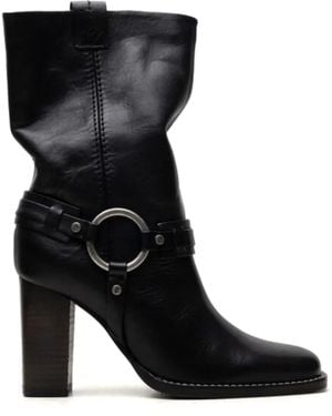 Free People Botas Hayden De Piel - Negro