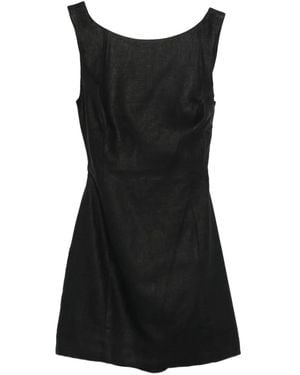 Faithfull the Brand Robe Courte Sofia À Encolure Bateau - Black