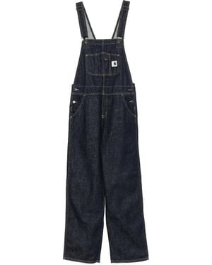 Carhartt Salopette En Jean À Patch Logo - Blue