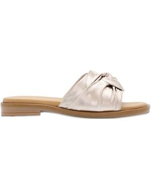 Ron White Knotted Leather Sandals - White