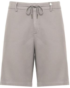 Myths Drawstring-Wais Bermuda Shorts - Grey