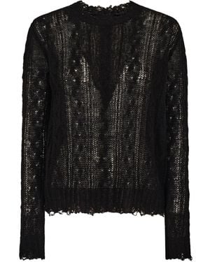 Alanui Gerüschter Pullover - Schwarz