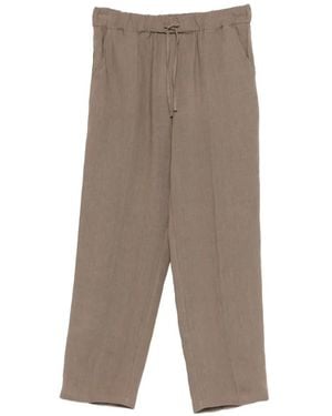 Emme Drawstring-Fastening Trousers - Grey