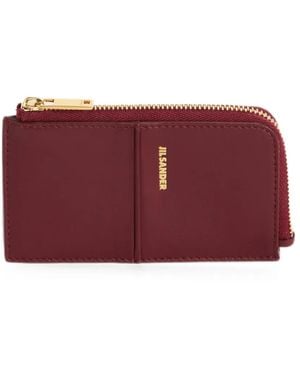 Jil Sander Linea Coin Purse Small - Purple