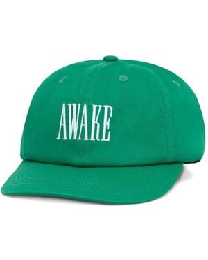 AWAKE NY Baseballkappe Mit Stickerei - Grün