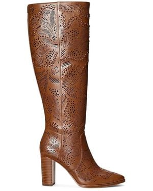 Ralph Lauren Botas con motivo floral - Marrón