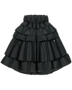 RAXXY Padded Braided-Structure Cape - Black