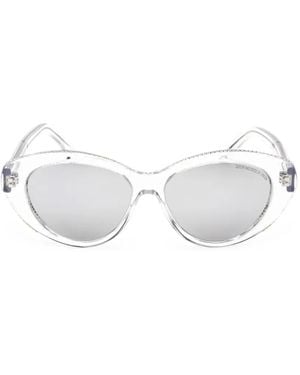 Cutler and Gross Crystal-Embellished Cat-Eye Sunglasses - White