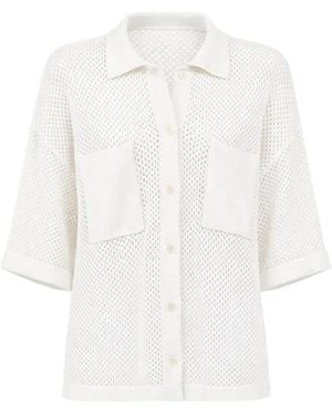 Allude Chest-Pockets Button-Fastening Shirt - White