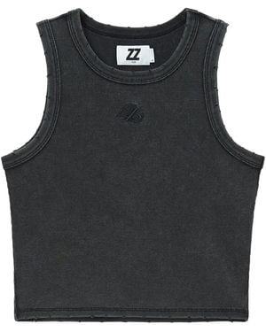 Izzue Ribbed Top - Black